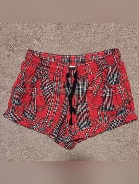 Victoria's Secret Red Plaid Shorts